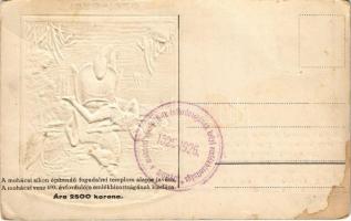 1526-1926 Mohácsi vész 400. évfordulójának dombornyomott emléklapja. A mohácsi síkon építendő Fogada...