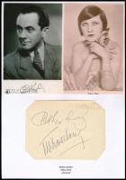 Pethes Sándor (1899-1981) és Titkos Ilona (1898-1963) aláírása papírlapon