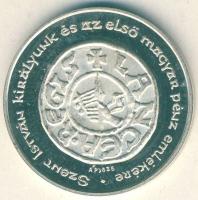 1996. "Honfoglalás-Szt.István" Ag emlékérem 5,6g T:PP