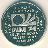 NSZK 1974. "Labdarúgó VB" Ag emlékérem 13g T:PP