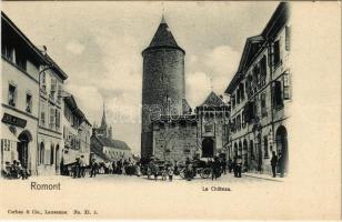 Romont, Le Chateau / castle, Cafe Suisse, market