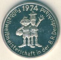 NSZK 1974. "Labdarúgó VB" Ag emlékérem 13g T:PP