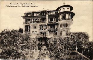 Lausanne, Pension Famille, Madame Golaz, Villa Bellevue, Av. Collonges