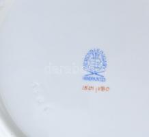 Herendi Viktória mintás 6db mélytányér, kézzel festett porcelán, jelzett, kopásnyomokkal