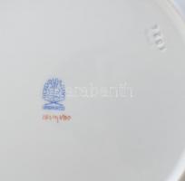 Herendi Viktória mintás 6db lapostányér, kézzel festett porcelán, jelzett, kopásnyomokkal