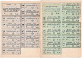 Mándok 1927. "Mándoki Takarékpénztár Részvénytársaság" részvénye 20P-ről + tíz részvénye e...