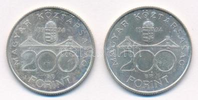 1994. 200Ft Ag "Deák" (2x) T:1-,2 Adamo F13