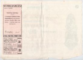 Szombathely 1926. "Vas Megyei Általános Takarékpénztár" névre szóló részvény 50P-ról (2x) ...