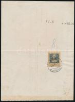 1906 Bp., Pesti Hazai Első Takarékpénztár-Egyesület elismervény, hátoldalán illetékbélyeggel