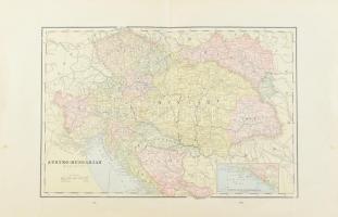 cca 1870 Ausztria-Magyarország térképe. Szép állapotban. / Map of Austria-Hungary 41x27 cm