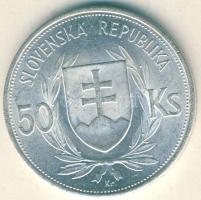 Szlovákia 1944. 50K Ag "5. Függetlenségi évforduló" T:2/3+
