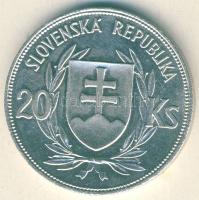 Szlovákia 1939. 20K Ag "Tiso" T:2