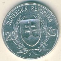 Szlovákia 1939. 20K Ag "Tiso" T:2 k.