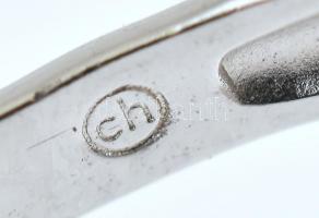 Ezüst(Ag) gyűrű kövekkel gazdagon kirakva, jelzett, méret: 59, bruttó: 5,86 g