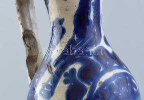 Antik XIX. századi erdélyi bokály, kopásokkal, sérülésekkel. m: 23 cm