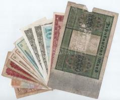 Vegyes 12db-os papírpénz tétel, nagyrészt jugoszláv bankjegyek T:III,III-
Mixed 12pcs of paper mone...