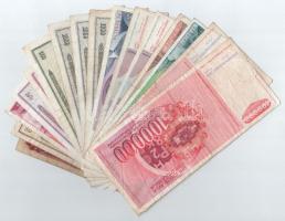 Jugoszlávia 1963-1990. 16db-os vegyes bankjegytétel T:III,III-
Yugoslavia 1963-1990. 16pcs mixed ba...