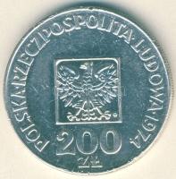 Lengyelország 1974. 200Zl Ag "Köztársaság 30. évfordulója" T:2/3 ph.