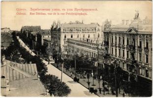 Odesa, Odessa; Rue Dérabis, vue de la rue Préobrajénskaya / streets
