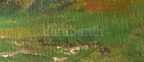 Hernádi Handmann Adolf (1873-1944): Kikelet. Olaj, vászon, jelzett. Hátoldalán autográf felirattal. ...