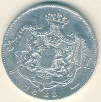 Románia 1883B 5L Ag I.Károly T:3 ph.