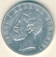 Románia 1883B 5L Ag I.Károly T:3 ph