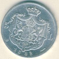 Románia 1882B 5L Ag I.Károly T:3 kis ph.