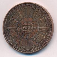 2000. "MÉE köszönti az Államalapítás ezredik évfordulóját" bronz naptárérem (42,5mm) T:1- ...