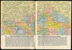 1940 Zsebatlasz. Bp., 1940, M. Kir. Honvéd Térképészeti intézet. Kiadói papírkötés