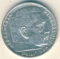 Német 3. Birodalom 1935E 5M Ag "Hindenburg" T:3 kis ph.