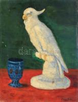 Bacsa András (1870-1933): Csendélet. Olaj, vászon, kissé sérült, kartonra kasírozva. 60×46 cm