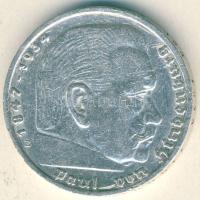 Német 3. Birodalom 1935E 5M Ag "Hindenburg" T:3 ph.