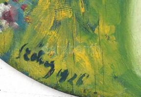 Székely 1926 jelzéssel (Dobai-Székely Andor?): Női akt. Olaj, fa, 60×49,5 cm