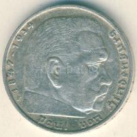 Német 3. Birodalom 1935F 5M Ag "Hindenburg" T:3 kis ph.