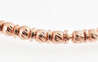 Aranyozott ezüst(Ag) karkötő, 2 db, jelzés nélkül, 4,5×5,5 cm, nettó: 9 g