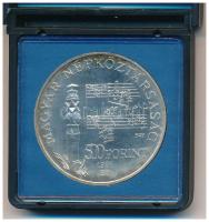 1981. 500Ft Ag "Bartók Béla" MNB tokban T:BU patina Adamo EM62