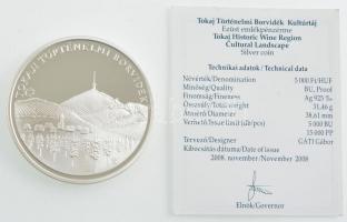 2008. 5000Ft Ag "Tokaji Történelmi Borvidék" kapszulában, tanúsítvánnyal T:PP Adamo EM219