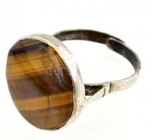 Ezüst(Ag) gyűrű, 3 db, jelzéssel és jelzés nélkül, bruttó: 24,1 g