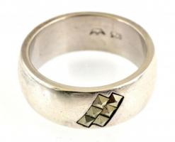 Ezüst(Ag) gyűrű, 3 db, jelzéssel és jelzés nélkül, bruttó: 24,1 g