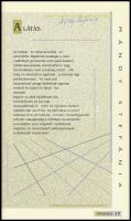 1995 A Parnasszus induló száma I. évf 1. szám számos író aláírásával: Mezey Katalin, Tandori Dezső, ...