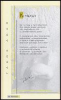 1995 A Parnasszus induló száma I. évf 1. szám számos író aláírásával: Mezey Katalin, Tandori Dezső, ...