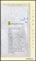 1995 A Parnasszus induló száma I. évf 1. szám számos író aláírásával: Mezey Katalin, Tandori Dezső, ...
