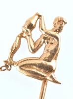 Arany (Au) 14K nyakkendőtű, jelzett, nettó: 2,53 g