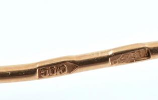 Arany (Au) 14K nyakkendőtű, jelzett, nettó: 2,53 g