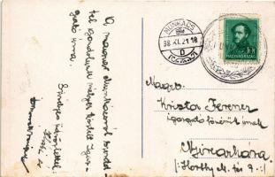 1938 Munkács, Mukacheve, Mukacevo; mozaiklap / multi-view postcard + "1938 Munkács visszatért&q...