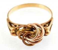 Arany (Au) 14K gyűrű, jelzett, méret: 60, nettó: 3,64 g