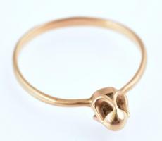 Arany (Au) 14K gyűrű, jelzett, méret: 57, nettó: 1,44 g
