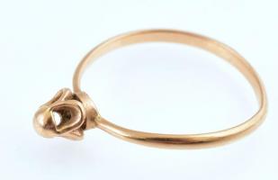 Arany (Au) 14K gyűrű, jelzett, méret: 57, nettó: 1,44 g