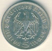 Német 3. Birodalom 1936A 5M Ag "Hindenburg" T:3