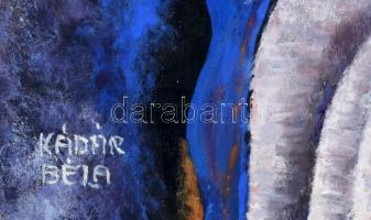 Kádár Béla jelzéssel: Női portré. Olaj, vászon. Dekoratív, sérült fa keretben. 70×50 cm